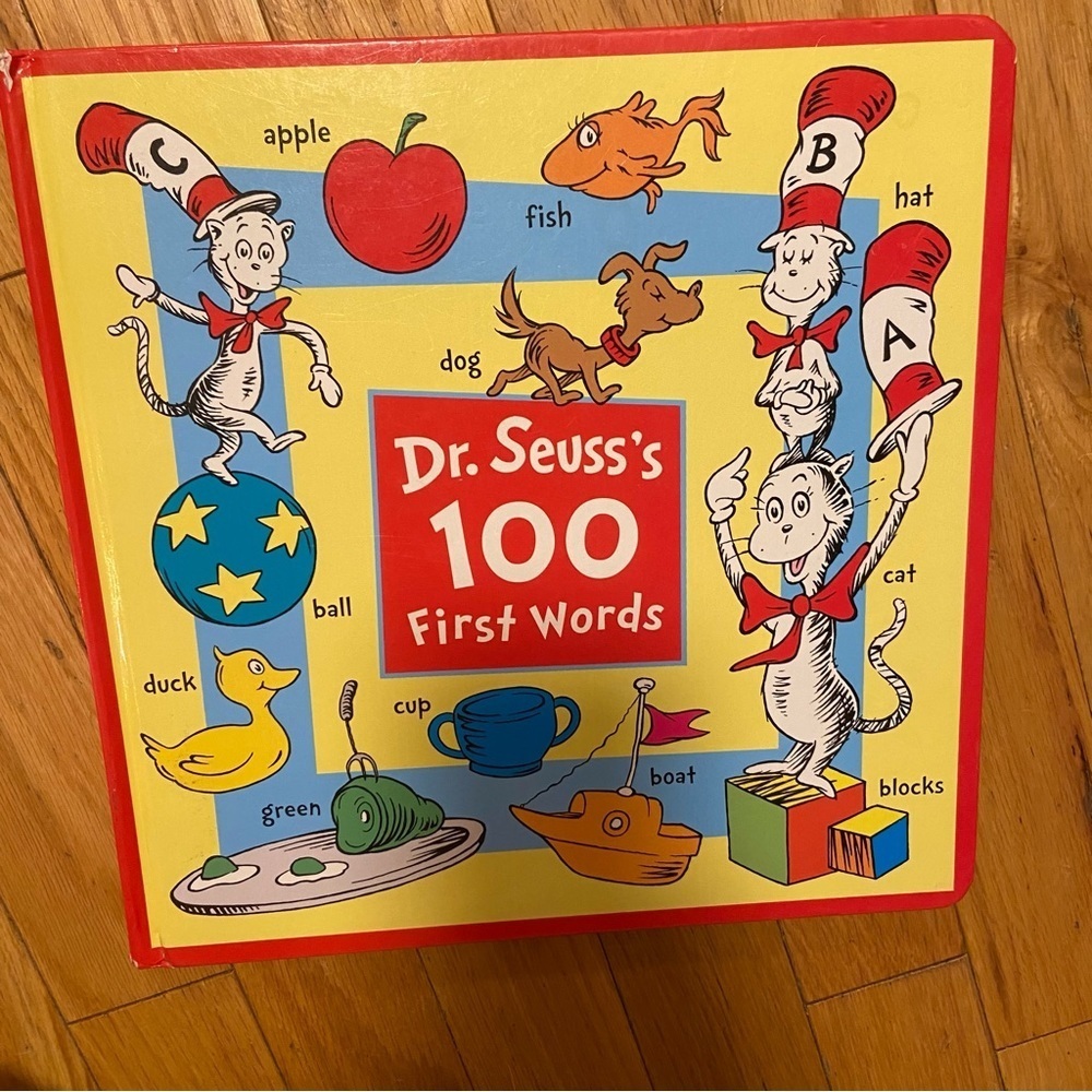 💥5/$25 Dr. Suess’s 100 first words baby book
